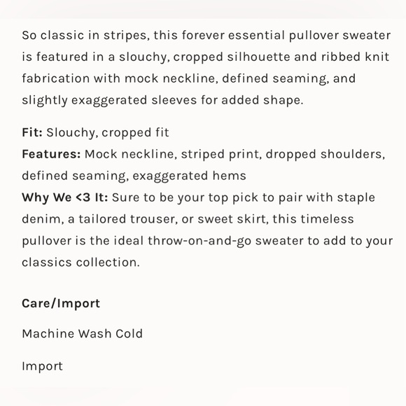 Free People Easy Street Stripe Crop Pullover - Picture 13 of 14